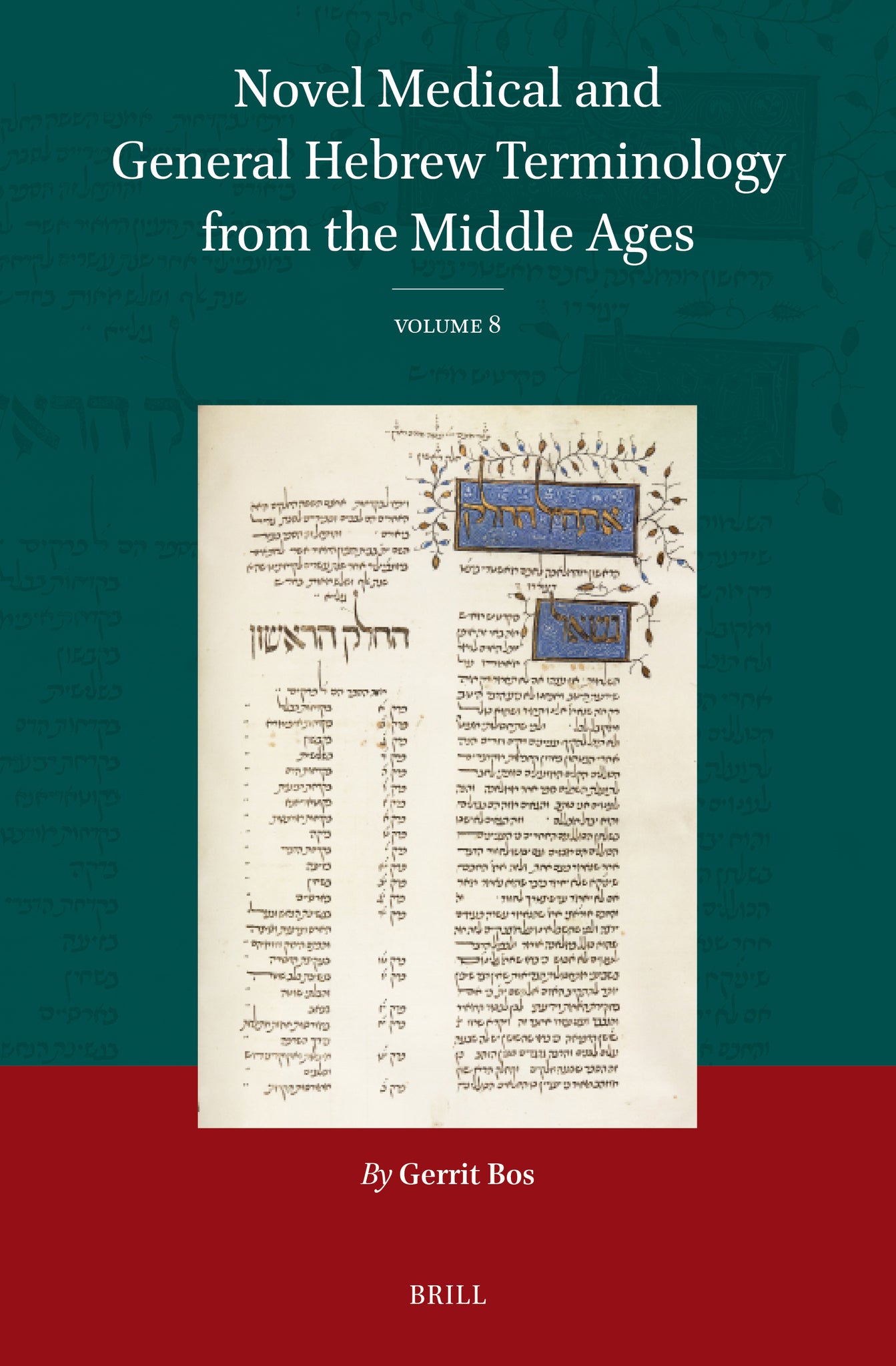 Cover image for Novel Medical and General Hebrew Terminology from the Middle Ages ISBN 9789004743342